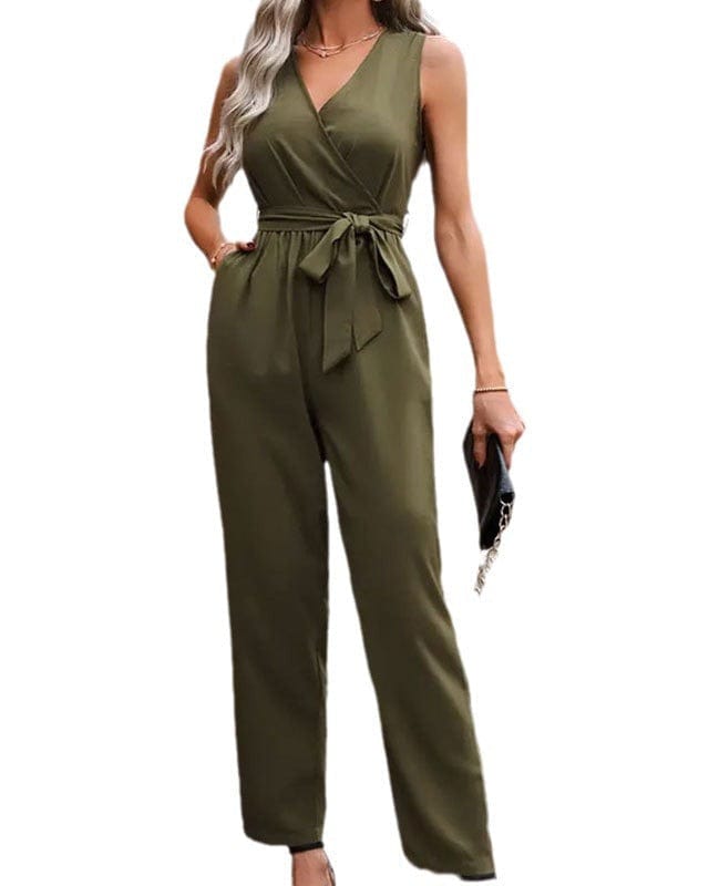 Combinaison à col croisé