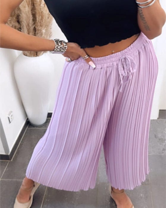 Pantalon décontracté taille haute