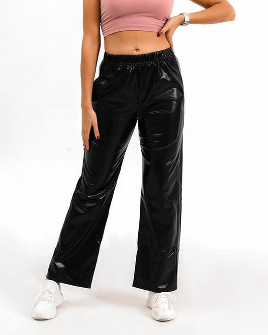 pantalon métallique brillant 