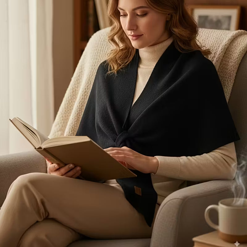 Châle d’Hiver en Maille Douce et Épaisse