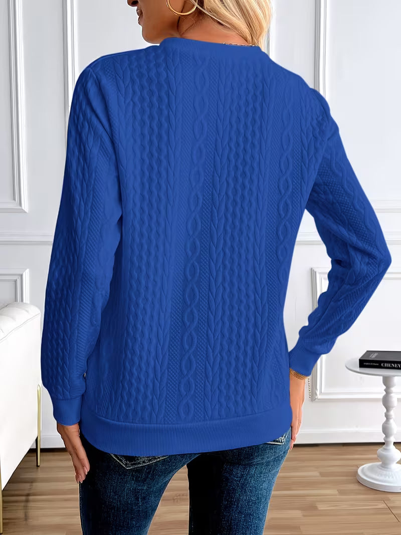 Sweatshirt Chic pour à Demi-Zip 