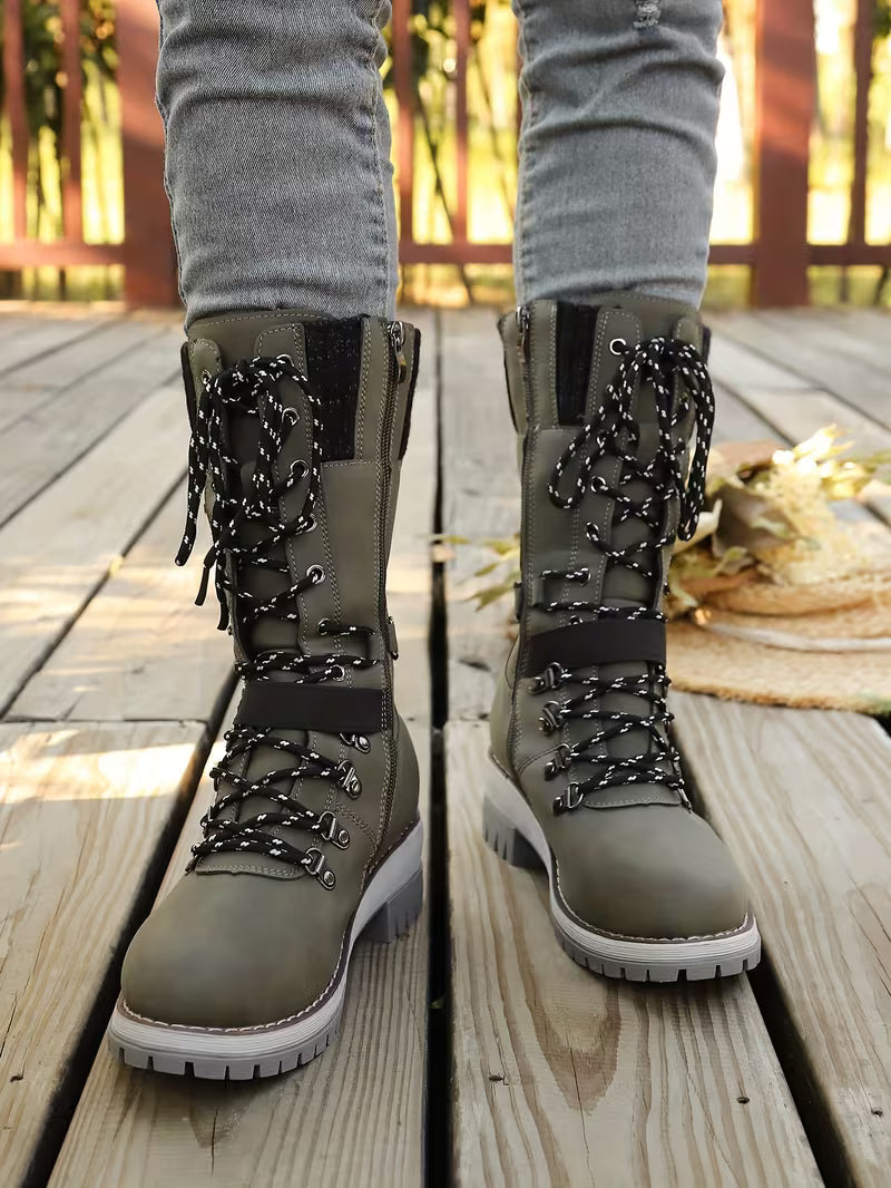 Bottes d'hiver cosy avec talon stable