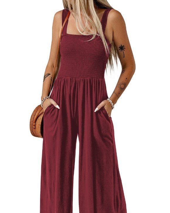 Combinaison élégante à jambes larges