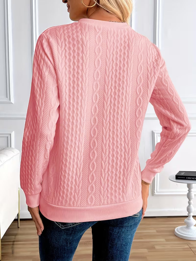 Sweatshirt Chic pour à Demi-Zip 