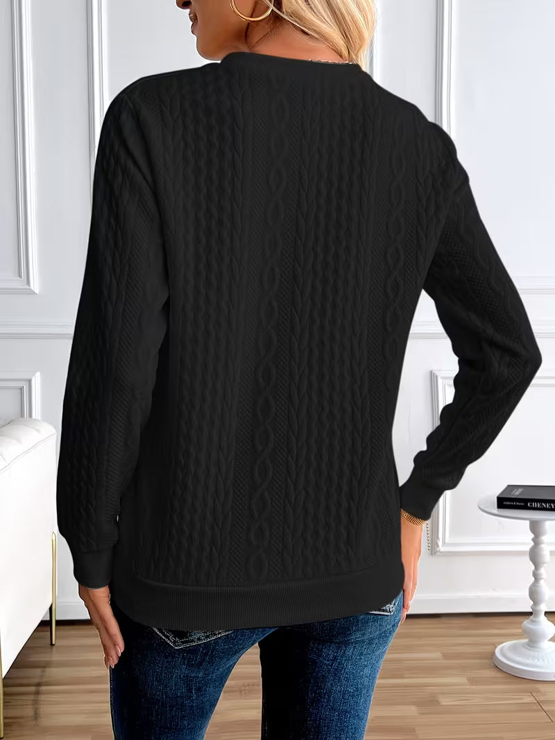 Sweatshirt Chic pour à Demi-Zip 