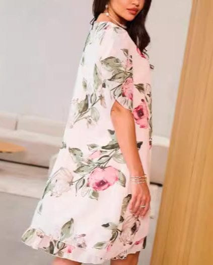 Robe en mousseline imprimée à coupe large