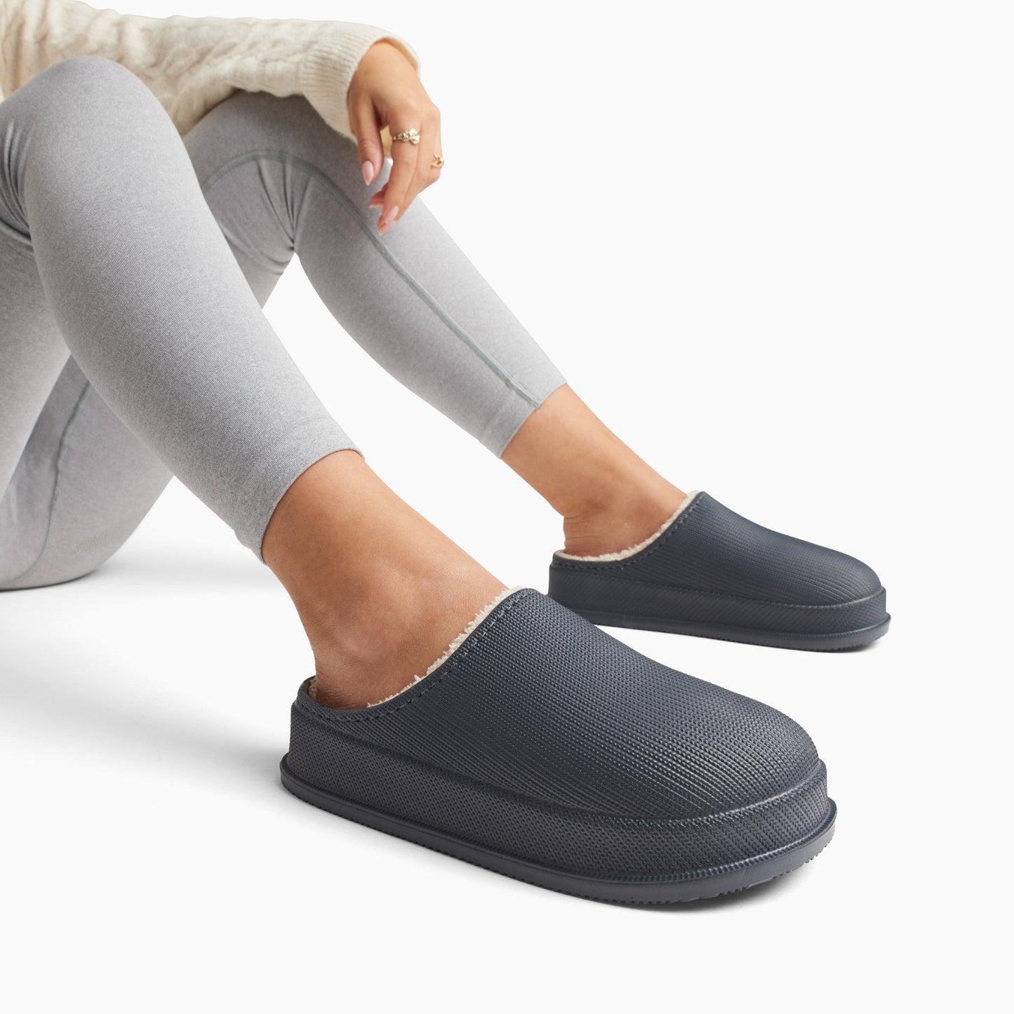 Pantoufles chaudes, imperméables et antidérapantes en coton