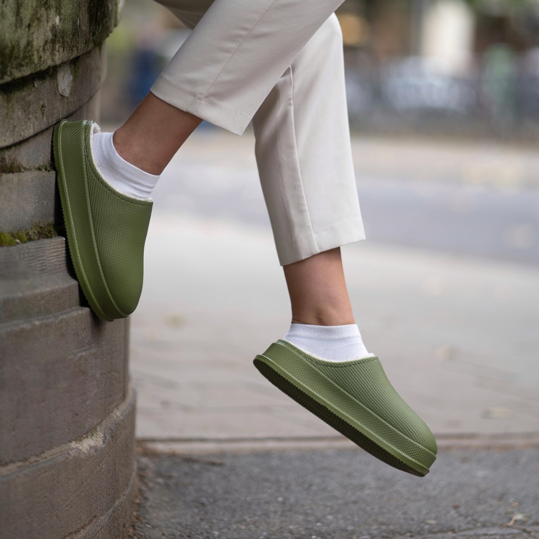 Pantoufles chaudes, imperméables et antidérapantes en coton