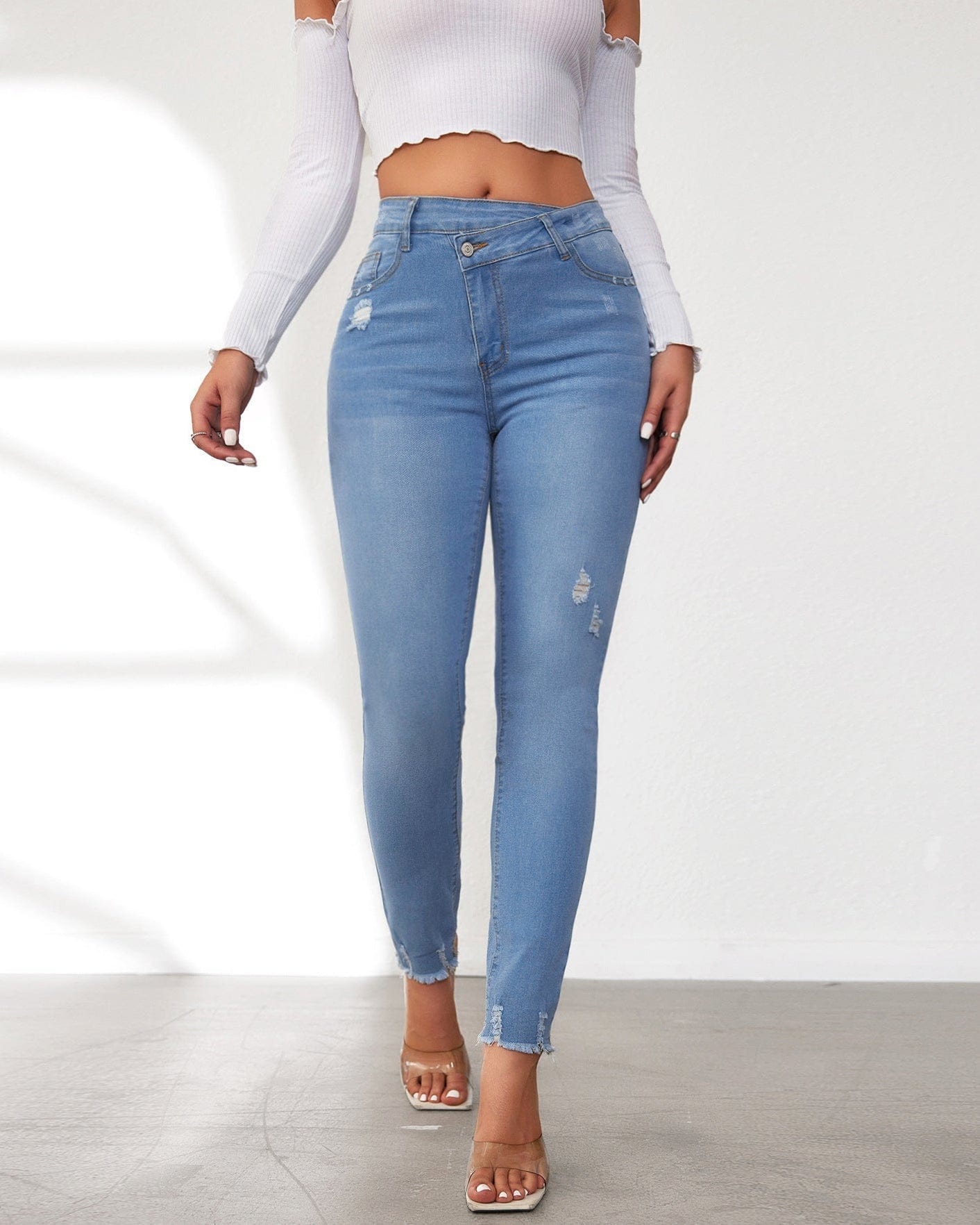 Jean stretch taille haute