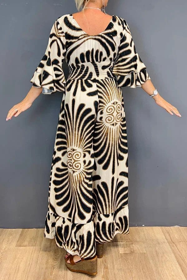 Combinaison taille haute avec col en V