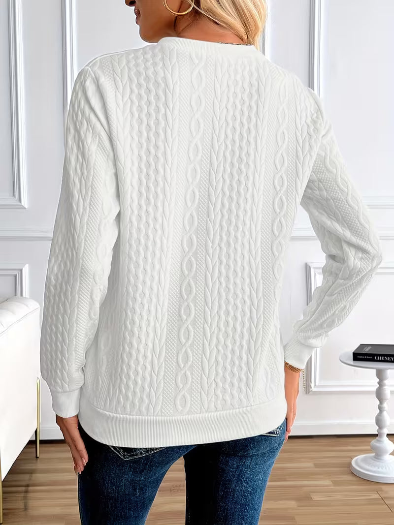 Sweatshirt Chic pour à Demi-Zip 