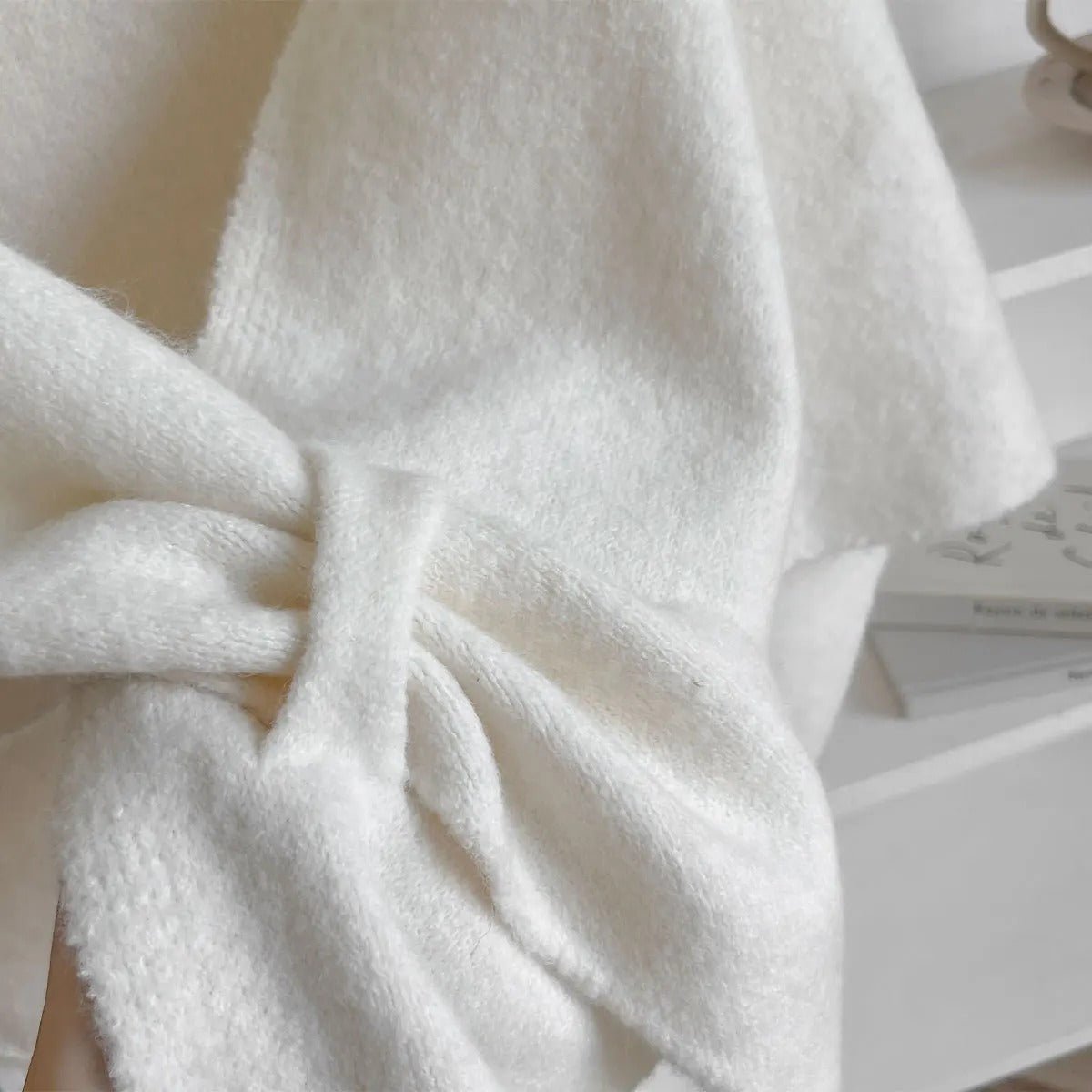 Châle d’Hiver en Maille Douce et Épaisse