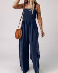 Combinaison élégante à jambes larges