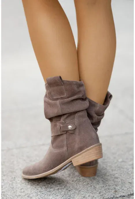 Bottes d'hiver élégantes à talon haut pointu - My Store